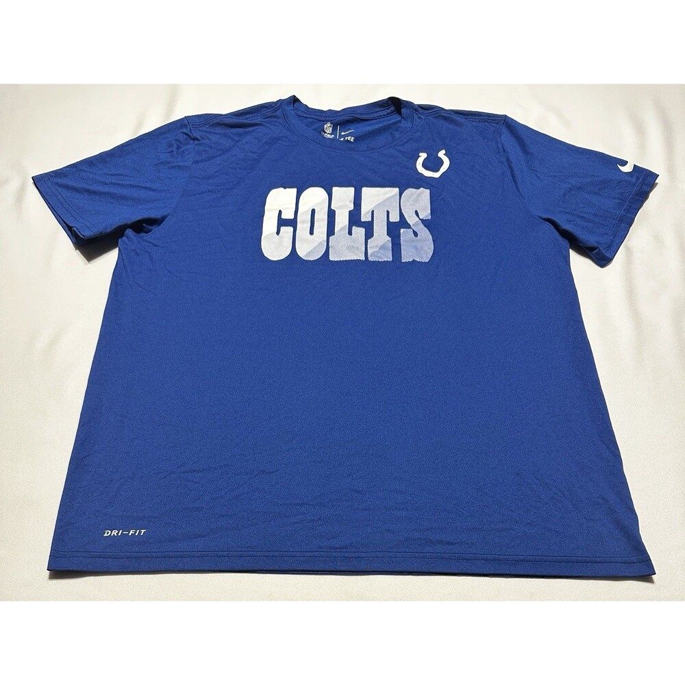 Indianapolis Colts Nike On Field Dri Fit Shirt Mens XL Football NFL Blue Indy